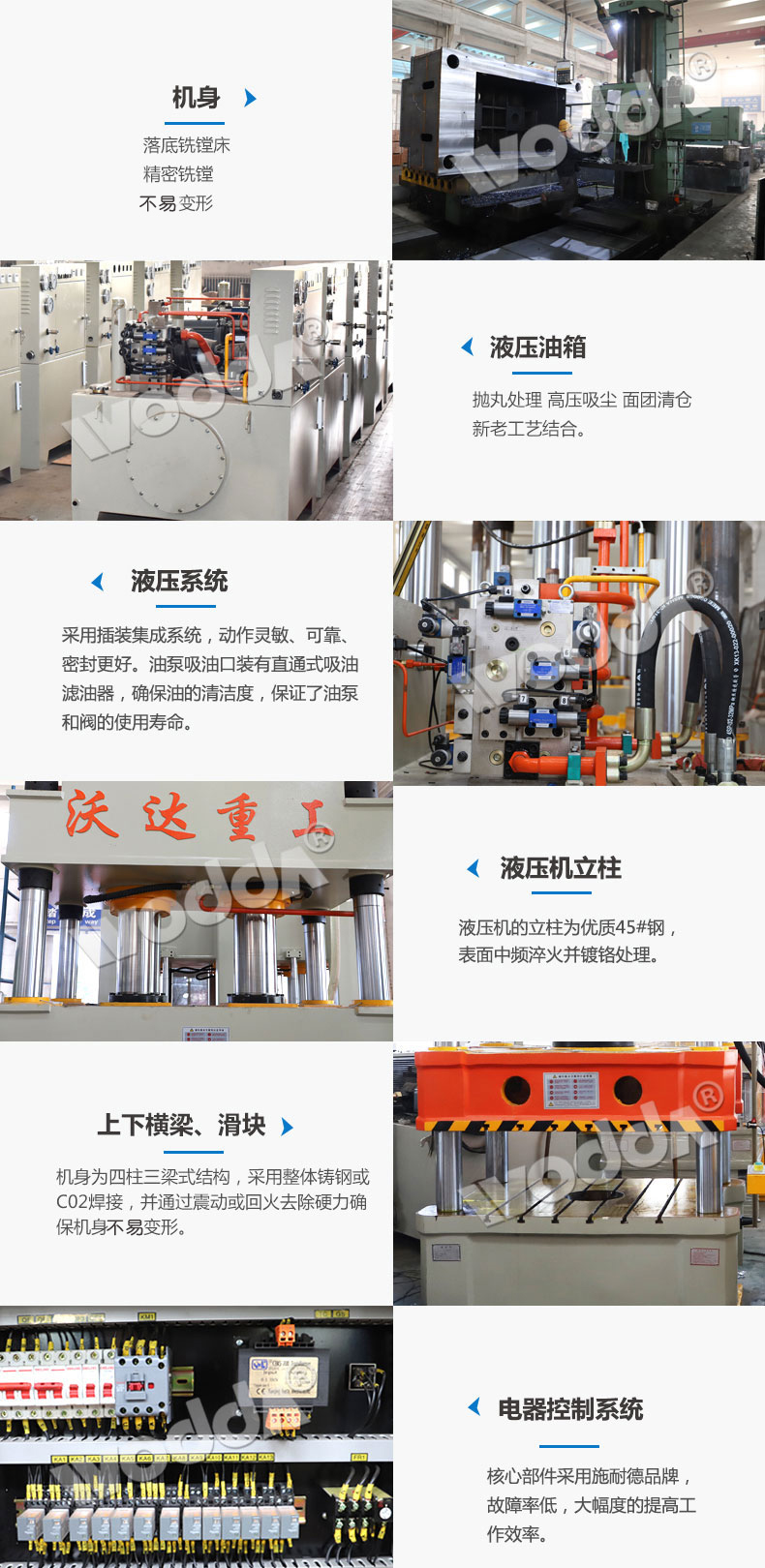 630噸四柱拉伸液壓機細(xì)節(jié)